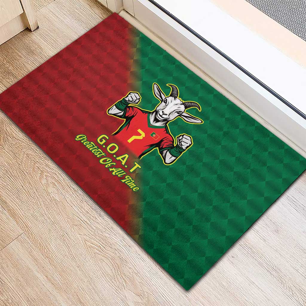 Portugal Seven Goat Flag Colors Rubber Doormat