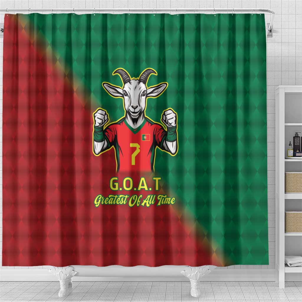 Portugal Seven Goat Flag Colors Shower Curtain