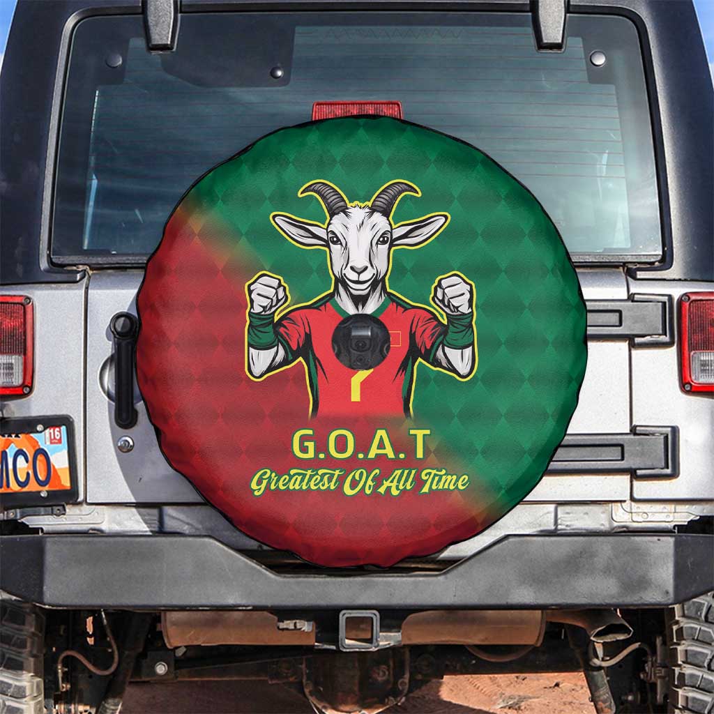 Portugal Seven Goat Flag Colors Spare Tire Cover