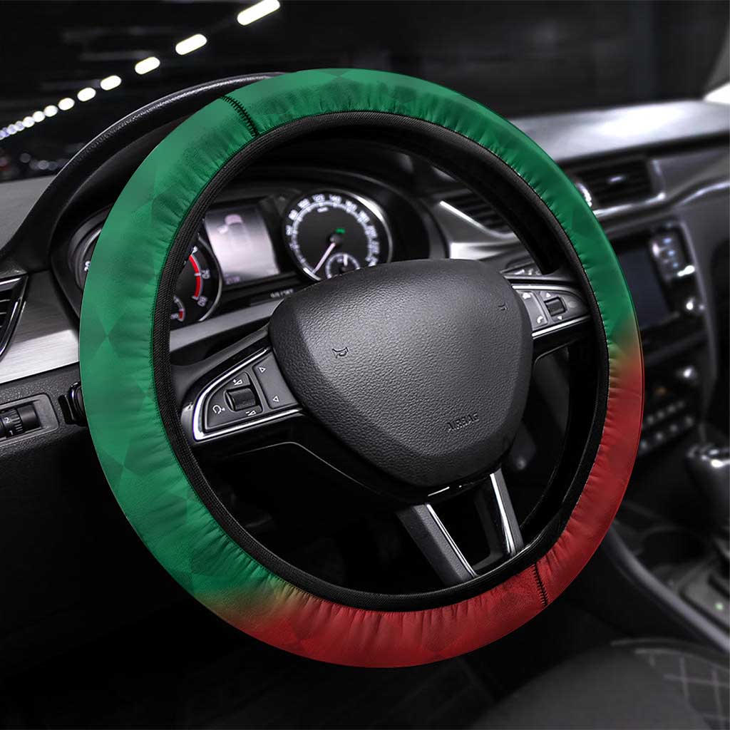 Portugal Seven Goat Flag Colors Steering Wheel Cover