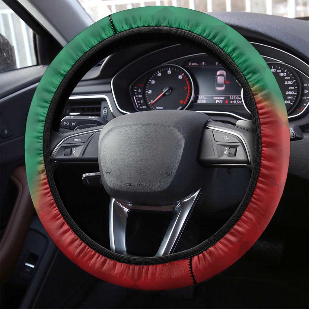 Portugal Seven Goat Flag Colors Steering Wheel Cover