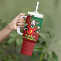 Portugal Seven Goat Flag Colors Tumbler With Handle