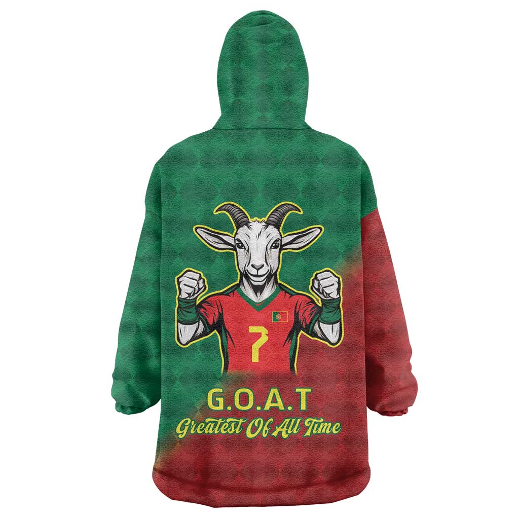 Portugal Seven Goat Flag Colors Wearable Blanket Hoodie