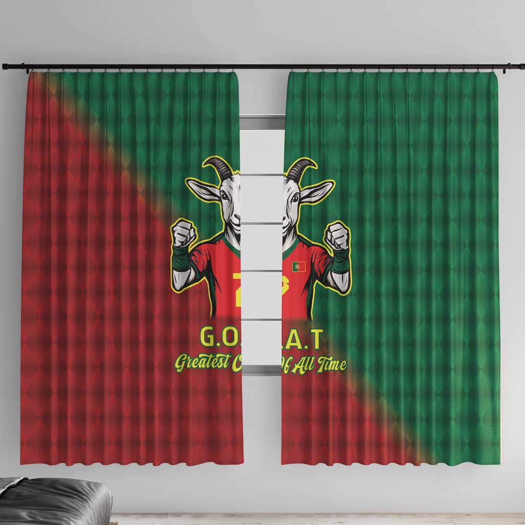Portugal Seven Goat Flag Colors Window Curtain