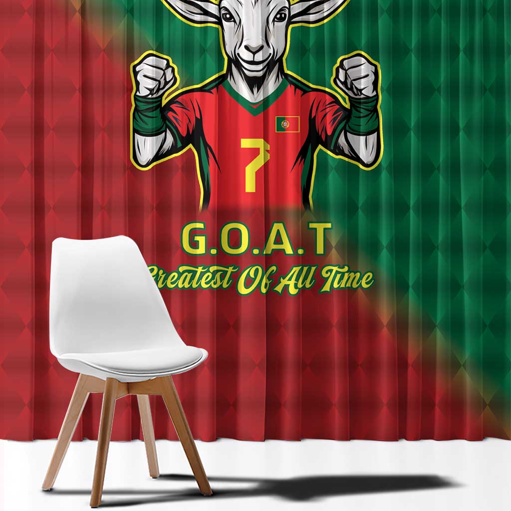 Portugal Seven Goat Flag Colors Window Curtain