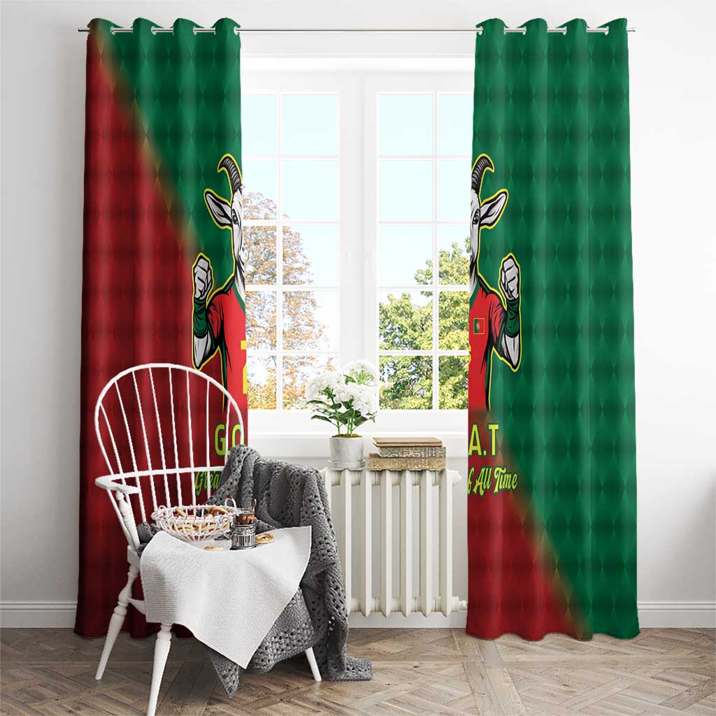 Portugal Seven Goat Flag Colors Window Curtain