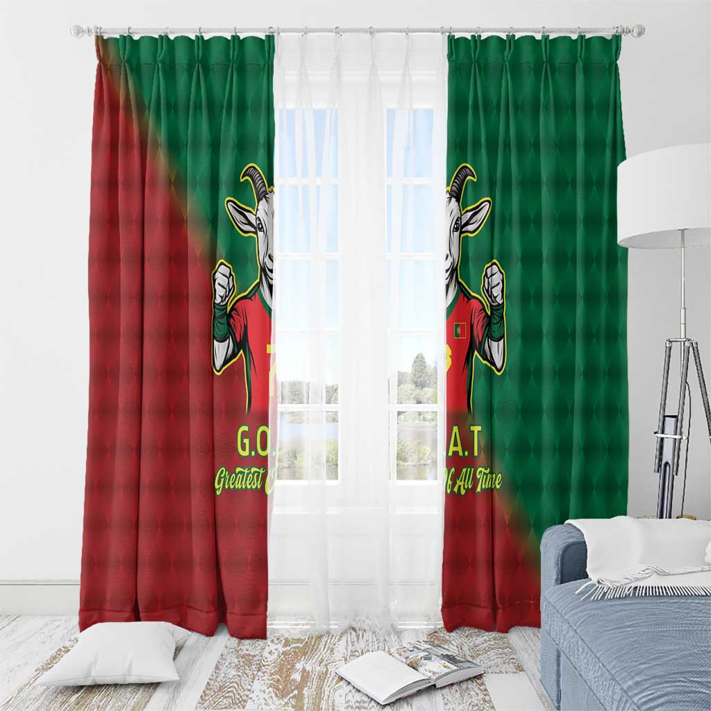 Portugal Seven Goat Flag Colors Window Curtain