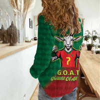 Portugal Seven Goat Flag Colors Women Casual Shirt