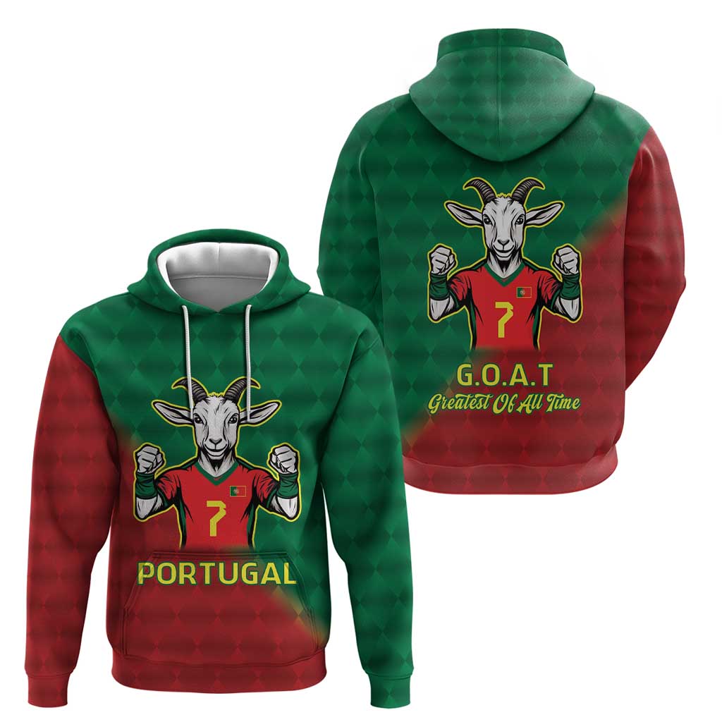 Portugal Seven Goat Flag Colors Zip Hoodie