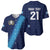 Guatemala Football Custom Baseball Jersey Go Los Chapines Blue Pattern