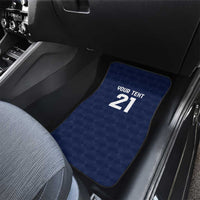 Guatemala Football Custom Car Mats Go Los Chapines Blue Pattern