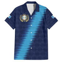 Guatemala Football Custom Family Matching Puletasi and Hawaiian Shirt Go Los Chapines Blue Pattern