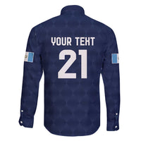 Guatemala Football Custom Family Matching Puletasi and Hawaiian Shirt Go Los Chapines Blue Pattern