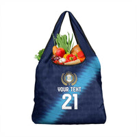 Guatemala Football Custom Grocery Bag Go Los Chapines Blue Pattern