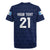 Guatemala Football Custom Rugby Jersey Go Los Chapines Blue Pattern