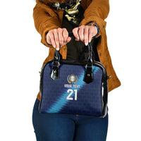 Guatemala Football Custom Shoulder Handbag Go Los Chapines Blue Pattern