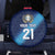 Guatemala Football Custom Spare Tire Cover Go Los Chapines Blue Pattern