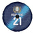 Guatemala Football Custom Spare Tire Cover Go Los Chapines Blue Pattern