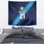 Guatemala Football Custom Tapestry Go Los Chapines Blue Pattern