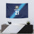 Guatemala Football Custom Tapestry Go Los Chapines Blue Pattern