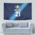 Guatemala Football Custom Tapestry Go Los Chapines Blue Pattern
