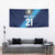 Guatemala Football Custom Tapestry Go Los Chapines Blue Pattern