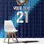Guatemala Football Custom Window Curtain Go Los Chapines Blue Pattern