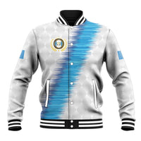 Guatemala Football Custom Baseball Jacket Go Los Chapines White Pattern