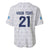 Guatemala Football Custom Baseball Jersey Go Los Chapines White Pattern
