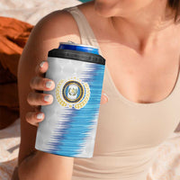 Guatemala Football Custom 4 in 1 Can Cooler Tumbler Go Los Chapines White Pattern
