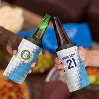 Guatemala Football Custom 4 in 1 Can Cooler Tumbler Go Los Chapines White Pattern