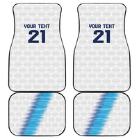 Guatemala Football Custom Car Mats Go Los Chapines White Pattern