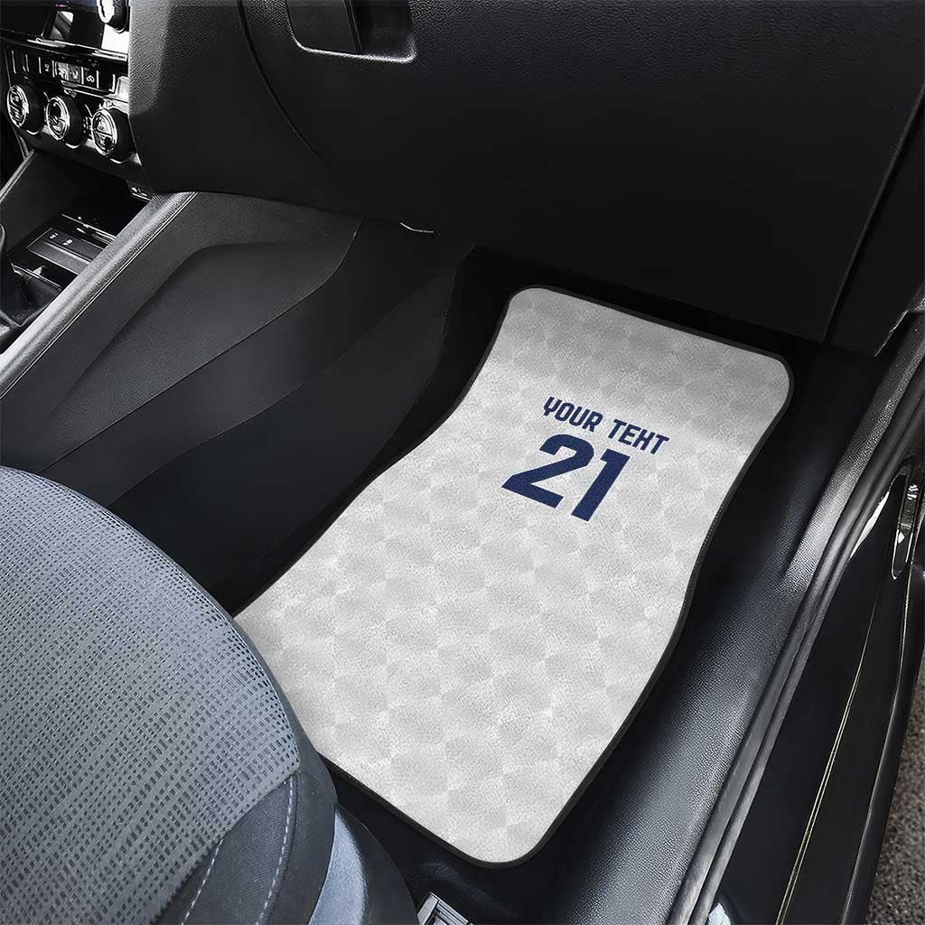 Guatemala Football Custom Car Mats Go Los Chapines White Pattern
