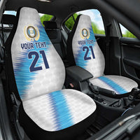 Guatemala Football Custom Car Seat Cover Go Los Chapines White Pattern