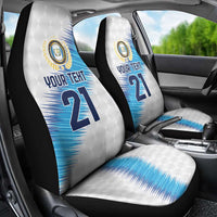 Guatemala Football Custom Car Seat Cover Go Los Chapines White Pattern