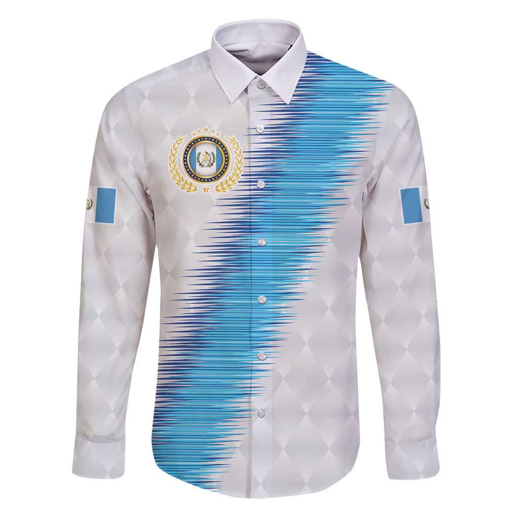 Guatemala Football Custom Family Matching Puletasi and Hawaiian Shirt Go Los Chapines White Pattern