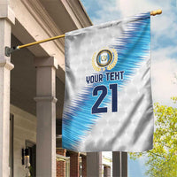 Guatemala Football Custom Garden Flag Go Los Chapines White Pattern