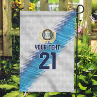 Guatemala Football Custom Garden Flag Go Los Chapines White Pattern