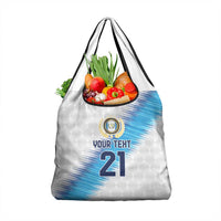 Guatemala Football Custom Grocery Bag Go Los Chapines White Pattern