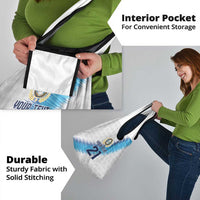 Guatemala Football Custom Grocery Bag Go Los Chapines White Pattern