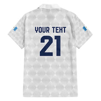 Guatemala Football Custom Hawaiian Shirt Go Los Chapines White Pattern