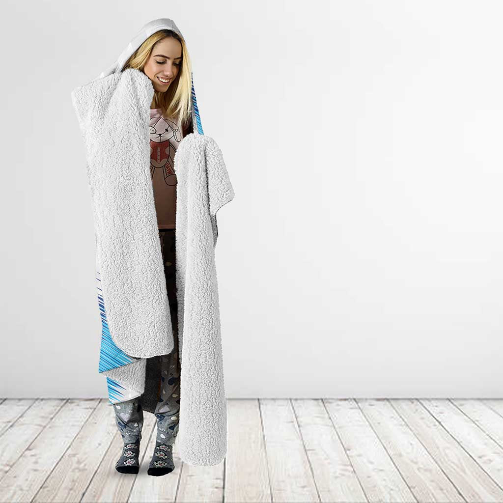 Guatemala Football Custom Hooded Blanket Go Los Chapines White Pattern