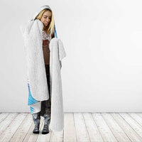 Guatemala Football Custom Hooded Blanket Go Los Chapines White Pattern