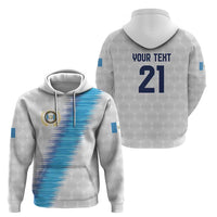 Guatemala Football Custom Hoodie Go Los Chapines White Pattern