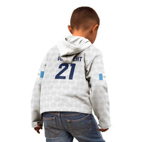 Guatemala Football Custom Kid Hoodie Go Los Chapines White Pattern