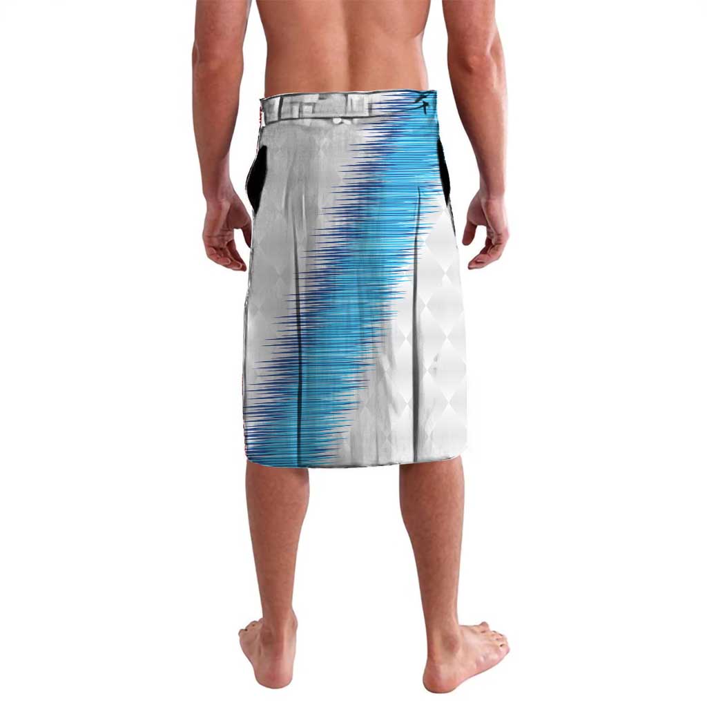 Guatemala Football Custom Lavalava Go Los Chapines White Pattern