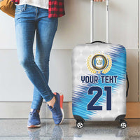 Guatemala Football Custom Luggage Cover Go Los Chapines White Pattern