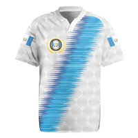 Guatemala Football Custom Rugby Jersey Go Los Chapines White Pattern