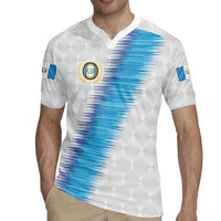 Guatemala Football Custom Rugby Jersey Go Los Chapines White Pattern