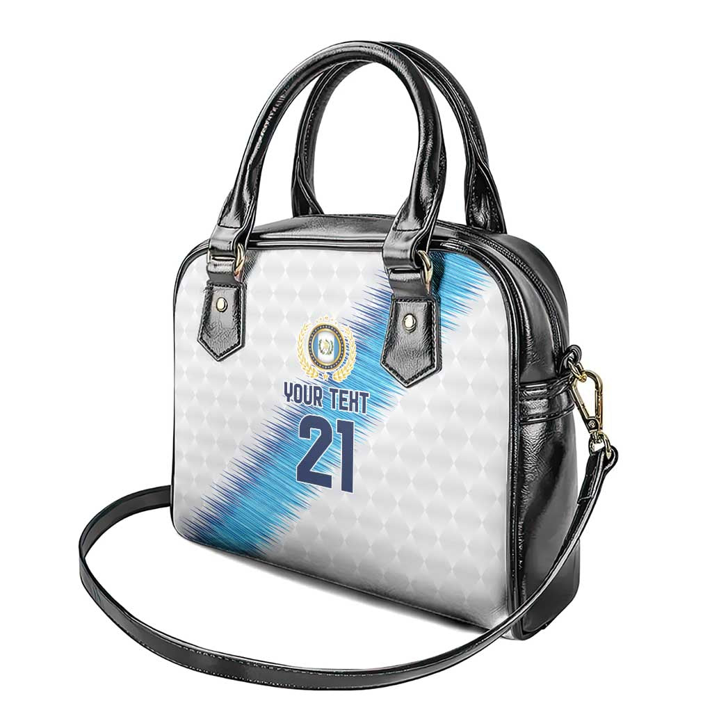 Guatemala Football Custom Shoulder Handbag Go Los Chapines White Pattern